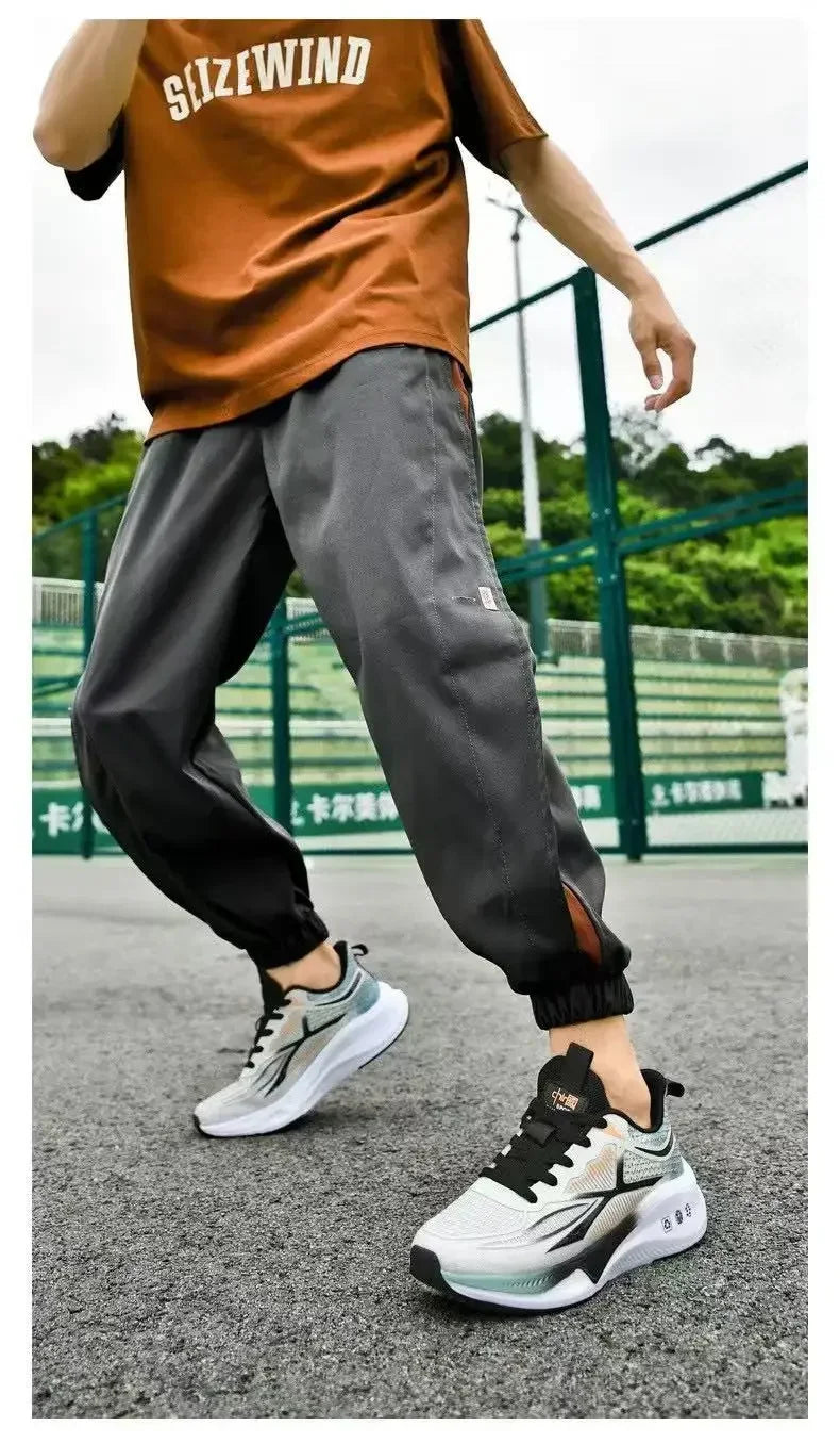 Men’s Lightweight Running & Walking Sneakers – Breathable Lace-Up